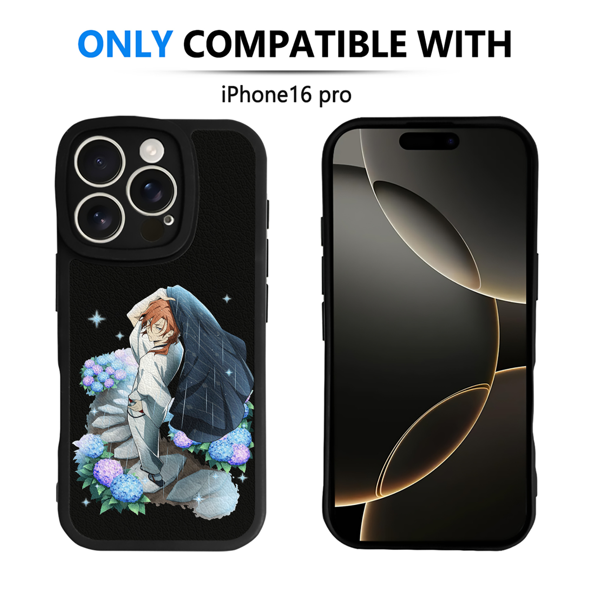 （画像用） 文豪ストレイドッグス Bungo Stray Dogs 【iPhone 16シリーズ対応】シリコンスマホケース（レザー調） 材質：シリコン